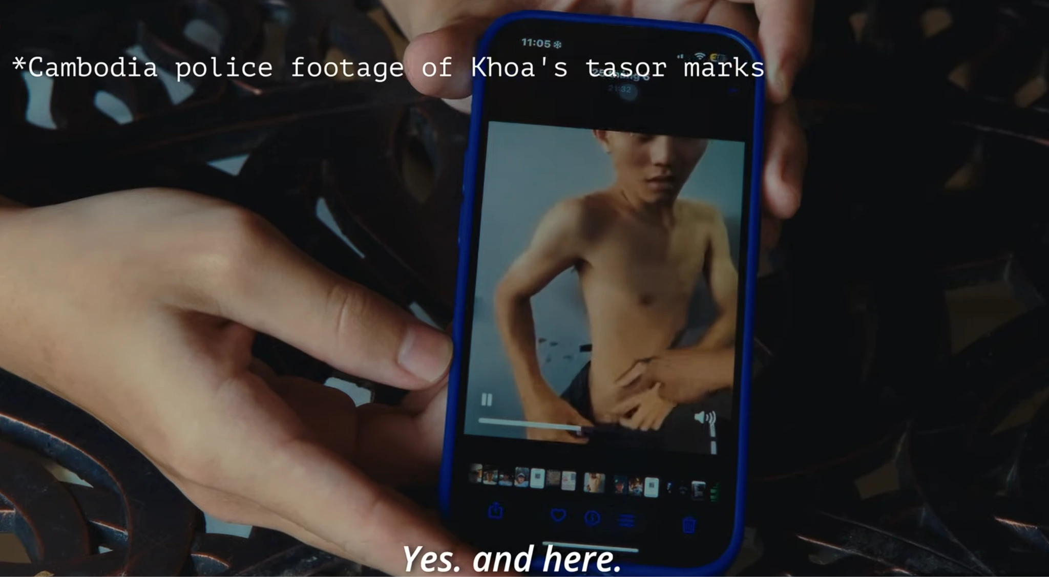 Scam Slavery in the Death Agony of Capitalism 14 This screenshot taken from Andrew Fraser’s interview of Khoa, one of few Vietnamese survivors of scam-trafficking, is but one snapshot of the barbarism of modern-day slavery in scam compounds. (Source: YouTube — Andrew Fraser)